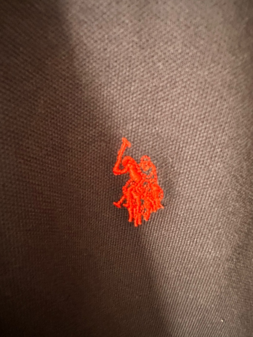 U.S. Polo Assn. Men’s Navy Polo with Red Contrast Trim - Picture 3 of 7